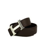 Hermes Belt Togo Swift Silver Buckle Brown 38Mm