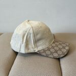 Gucci GG Canvas Baseball Hat Beige - Image 3