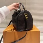 Louis Vuitton Speedy Soft Bag Monogram Black 30Cm - Image 6