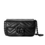 Gucci GG Marmont Belt Bag Black 16Cm 699757 UM8KV 1000