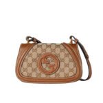 Gucci Blondie Mini Shoulder Bag Beige And Brown 22Cm 815700 HAAKG 9755