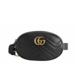 Gucci GG Marmont Matelasse Belt Bag Black 18Cm