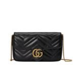 Gucci GG Marmont Super Mini Bag Black 17Cm 476433 DTDCT 1000