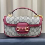 Gucci Horsebit 1955 Small Top Handle Bag Rosso Ancora Red ‎22Cm 815206 AAEC2 6207 - Image 2