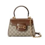 Gucci Horsebit 1955 Mini Top Handle Bag Light Brown 22Cm 703848 9AAAJ 8563