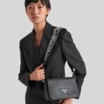 Prada Small Shoulder Bag In Black 23cm 1BD314 2DKV F0002 V 3OO - Image 10