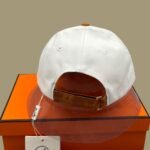 Hermes Horse Cap White Hermes Cap - Image 3