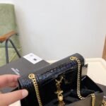 Saint Laurent Kate Medium Chain Bag With Tassel Shiny Black 22Cm 354119AAAY14083 - Image 6