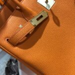 Hermes Birkin 25 Bag Togo Orange 25Cm - Image 4