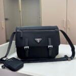 Prada Re Nylon Shoulder Bag Black 30Cm 1BD953 RV44 F0002 V B1M - Image 2
