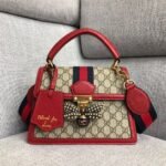 Gucci Queen Margaret GG Small Top Handle Bag Red 25Cm - Image 2
