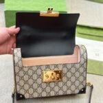 Gucci Padlock Bamboo Handle GG Supreme Handbag Brown 25Cm - Image 7