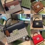 Gucci Padlock GG Supreme Top Handle Brown 28Cm - Image 3