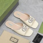 Gucci GG Crystal Slippers White - Image 2