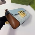 Gucci Padlock Small Shoulder GG Supreme Dusty Blue 20Cm ‎09487 FAD3R 8744 - Image 4