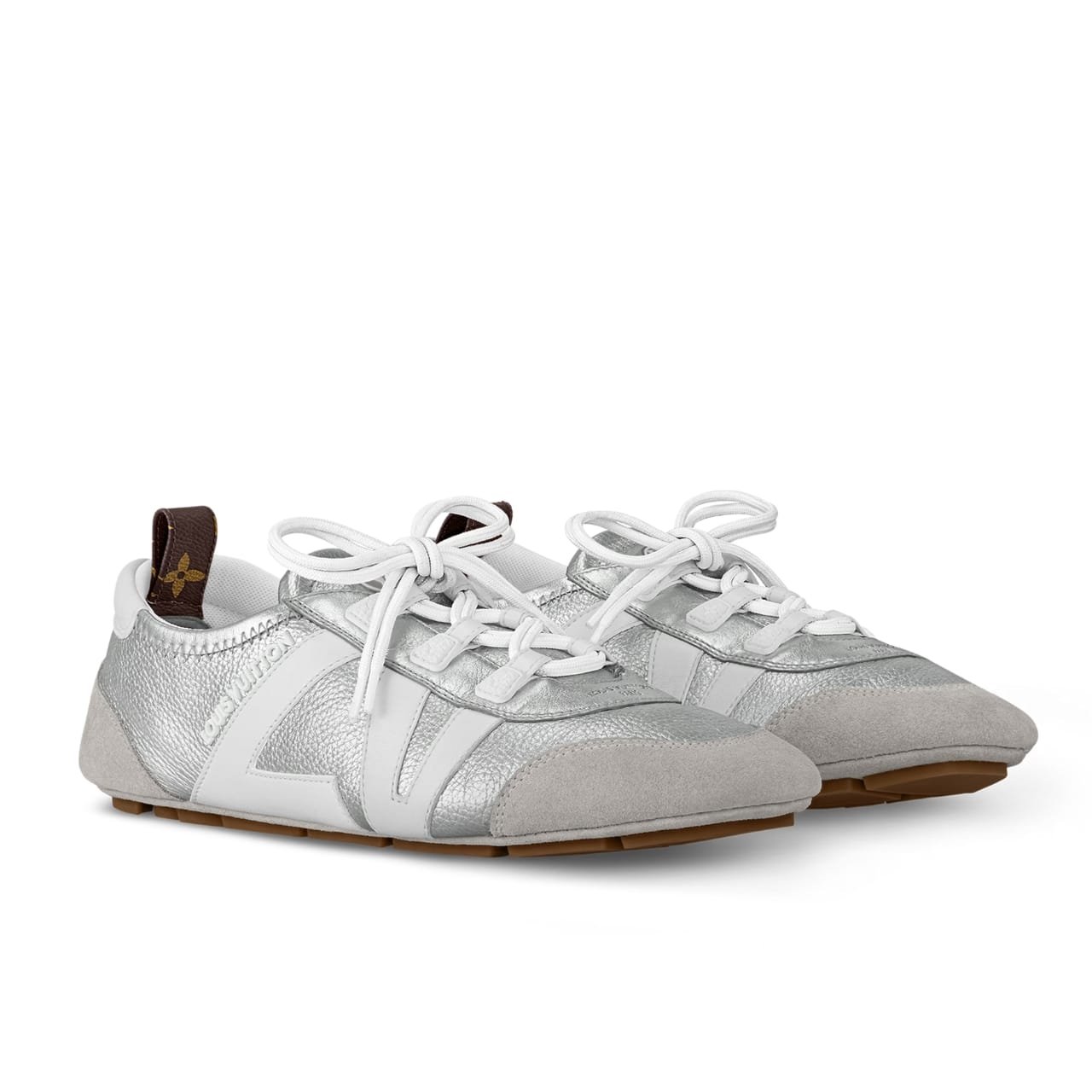 TBNB-39 Louis Vuitton LV Sneakerina Silver 1AHOJD - Image 1