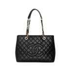 Chanel Caviar Grand Shopping Tote Black 33Cm