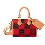 Louis Vuitton Speedy Bandoulière 20 Damier Red And Black 20Cm
