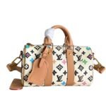 Louis Vuitton Speedy 25 Handbag Monogram Canvas In Multicolor 25Cm