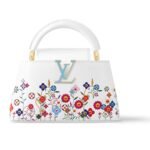 Louis Vuitton X Murakami Capucines East West Mini White 21Cm M13246