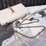 Saint Laurent Kate Tassel Medium Shiny White 24Cm 354119DND0J9207 - Image 7