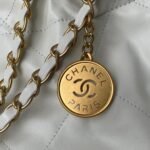 Chanel 22 Small Handbag White 37Cm AS3260 B09859 10601 - Image 6