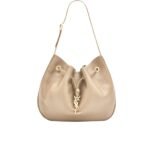 Saint Laurent Paris VII Hobo Bag Beige 30Cm