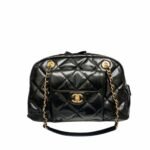 Chanel Bowling Bag Black 34Cm