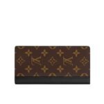 Louis Vuitton Brazza Wallet Monogram Macassar Brown 19Cm M69410