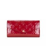 Louis Vuitton Sarah Monogram Wallet Red 19Cm