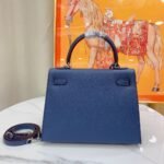 Hermes Kelly Haze Blue Silver Hardware - Bag - Image 6