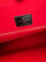 LOUIS VUITTON LV Monogram Canvas Onthego GM Black Leather Long Strap - Bag - Image 7