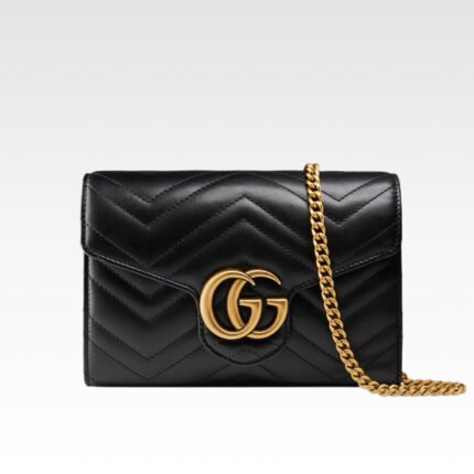 Gucci Marmont Chain Wallet - BlackWallet