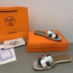 Hermes Oran Sandal Leather Sandals Slippers - Shoes - Image 3