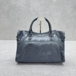 Balenciaga Women's  Le City Bag in Volcanic Rock Grey - Bag - Image 4