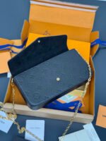 Louis Vuitton LV Félicie Pochette Navy Crossbody Bag - Image 10