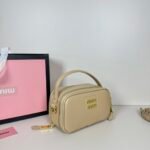 Miu Miu Leather Shoulder Bag - Image 4