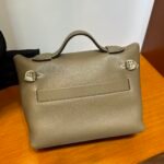 Hermes 2424 Togo Swift Gold Hardware Elephant Grey - Bag - Image 6
