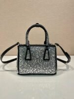 Prada Galleria Satin Mini-bag With Crystal - Bag - Image 2