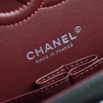 [TOP]Chanel Classic Flag Bag Medium Classic Double Flap Bag SO Black Crumpled Calfskin Silver Hardware - Bag - Image 6