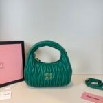 Miu Miu Wander matelassé nappa leather hobo bag handbag - Bag - Image 2