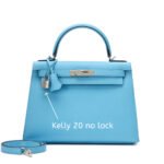 Hermes Celeste Epsom Sellier Kelly Palladium Hardware - Image 3