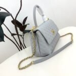 Chanel Mini Coco Handle Flap in Grey With Gold Hardware - Bag - Image 2