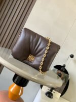 [TOP]Loewe Goya Puffer Small leather shoulder bag - Black - Image 2