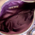 Miu Miu Wander matelassé nappa leather hobo bag - Burgundy - Image 9