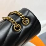 [TOP] SAINT LAURENT Loulou Small Quilted Leather Black Golden Hardware Shoulder Bag - Image 6