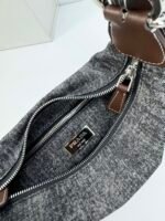 Prada Re-edition 2005 Crossbody Mini Bag Black Denim - Bag - Image 9