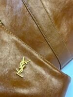 Saint Laurent Oversized Tote Bag - Brown Bag - Image 7