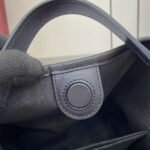 Gucci GG Emblem Small Bucket Bag GG Print Embossed Leather - Black - Image 14