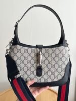 Gucci Jackie 1961 small GG shoulder bag Beige and blue GG canvas - Bag - Image 3